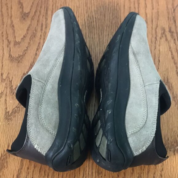 Lands End Suede All Weather Slipin Walking Shoes 9.5B Taupe EUC - Picture 5 of 7